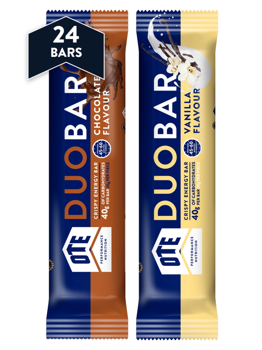 OTE Sports duo bar - mixed box x24 - high carb energy bar