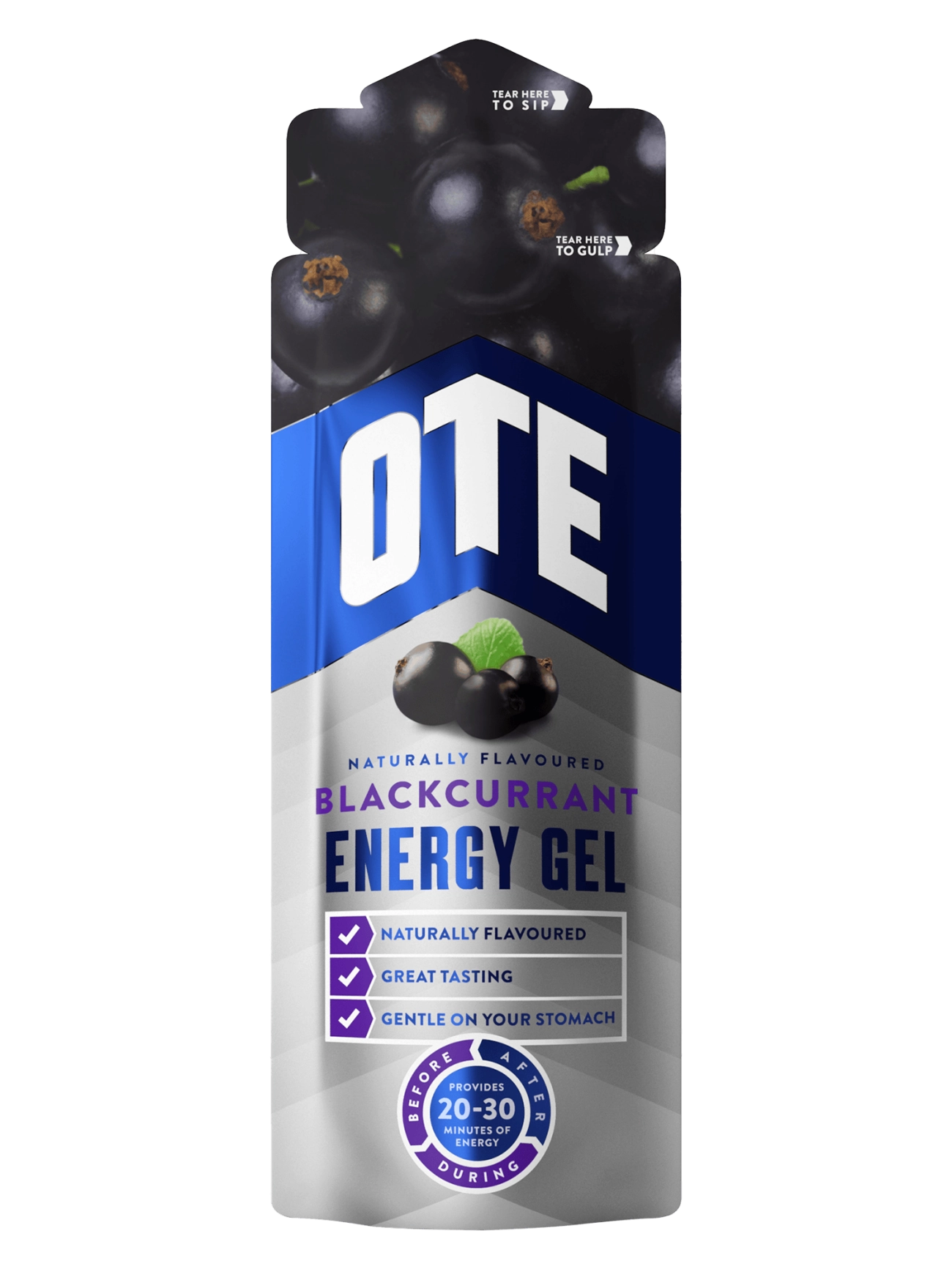 OTE Sports Blackcurrant Energy Gel for athletes