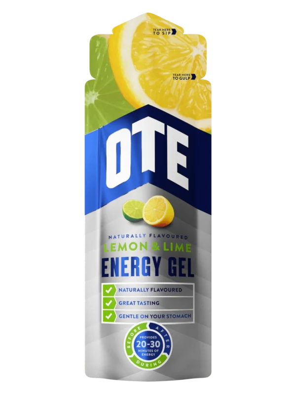 OTE Sports Lemon and Lime Energy Gel, energy gel for athletes and sports