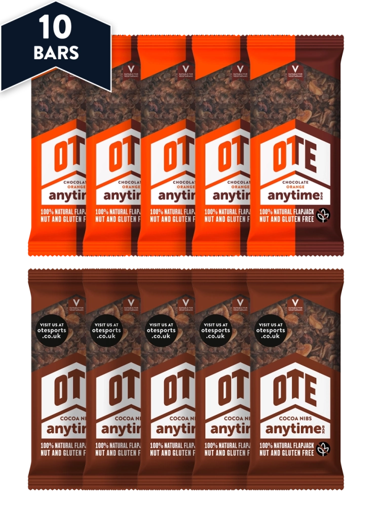 Anytime Chocolate Mixed Pack, energy boost for pre, during or after your exercise or training